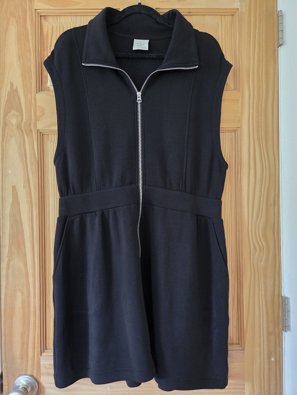 Varley Zip Up Dress Black XL Rosannah Doube Soft Sold Out